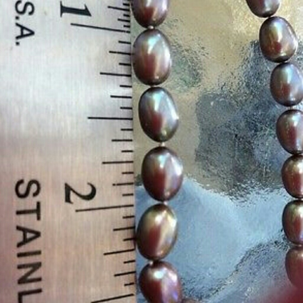 💍Tahitian Pearl necklace 18k White Gold 💍 - Picture 4 of 4